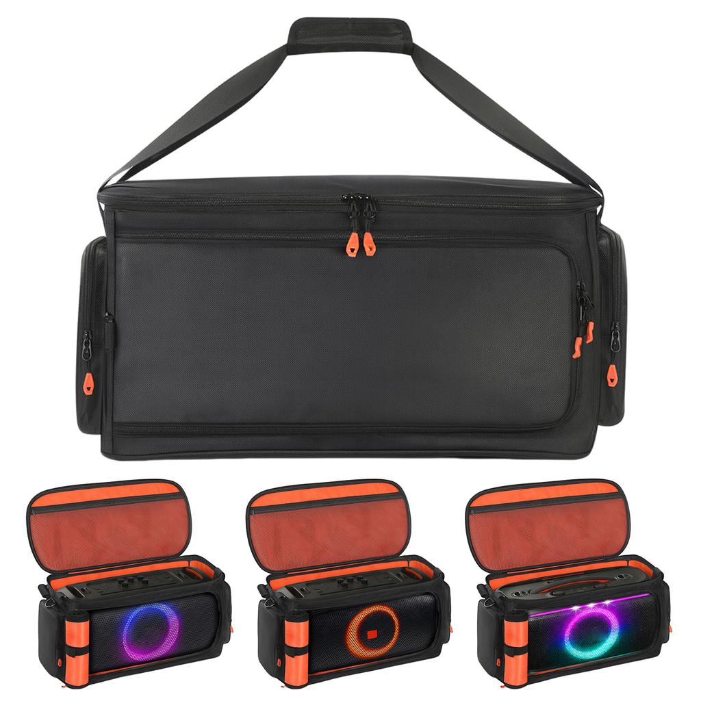 Carrying Case Shockproof Portable Speaker Carry Tote Bag with Shoulder Strap for JBL PartyBox On The Go 2 Speaker Accessories