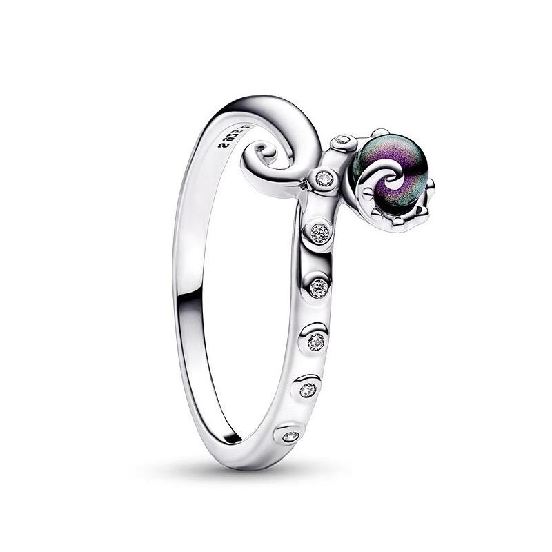 Anelli Serie Principesse 925 originali Jasmine Ariel Biancaneve Fiocco Tiana Tiara Anello Scintillante Gioielli da Donna Regalo Fai da Te Più Recente