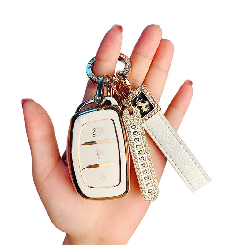 Unisex Key Case for Hyundai ix35, Elantra, Tucson, Mistra, and Sonata