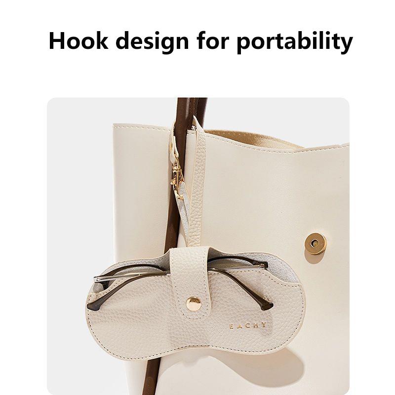 Glasses Cover Cute Hanging Pu Leather Sunglasses Reading Glasses Storage Bag Portable Travel Eyewear Holder