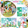 Outdoor Toss Game Set with Hanging Target Flag and Bean Bags for Family Fun Backyard Activity Suitable for All Ages