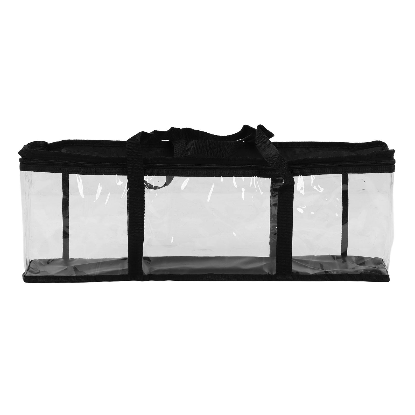 

PVC Tool Storage Bag Transparent Zippered Dustproof Large Capacity Tool Organizer for Maintenance 61 X 15 X 21cm