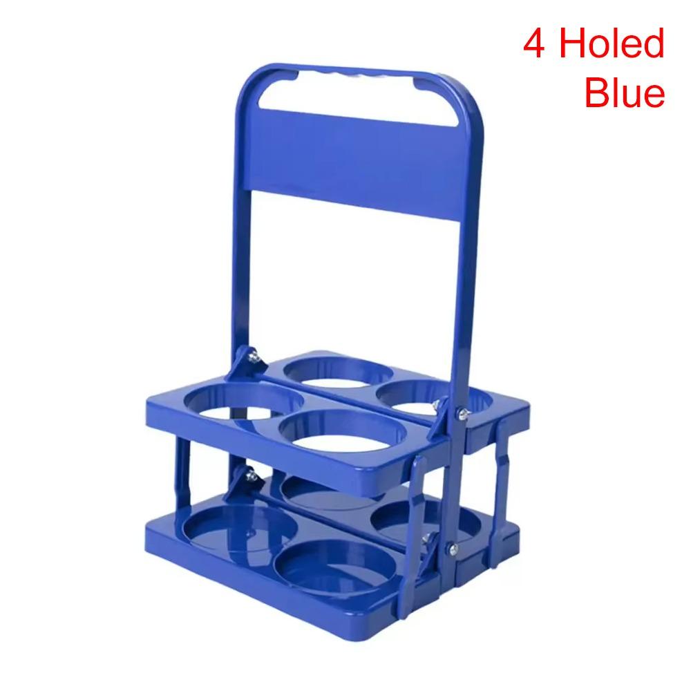 

1Pcs Durable Basket Cup Organizer Beer Rack 4 Holes Foldable Beer Bottle Carrier Reusable Bar Beverage Display Drink Holder