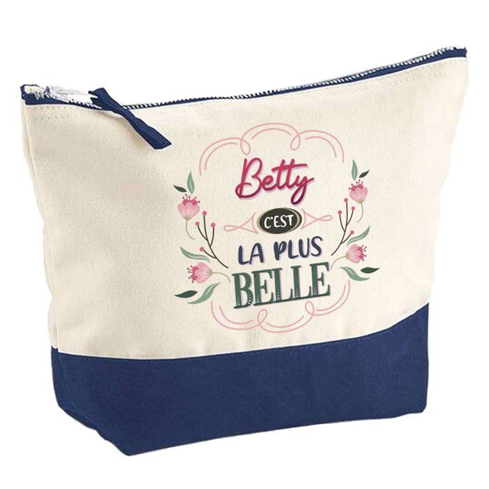 Trousse de maquillage - PLANETEE - Betty la plus belle - Grand format - Coton - Impression HD - France