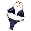 1 Set Women Swimsuit Wear Resistant Nylon Women Halter Swimsuit Bathing Suit