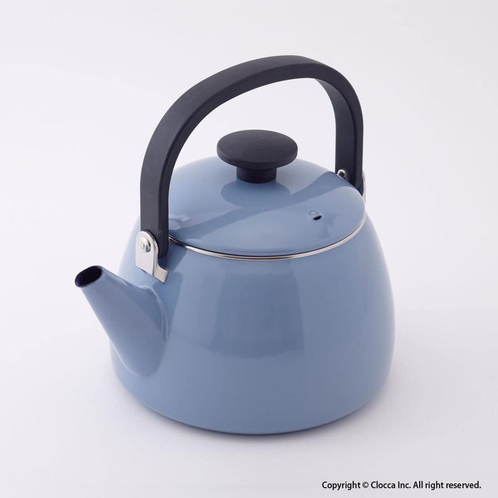 Fuji Enamel Wide Mouth Kettle 2.5L (Serenity Blue)