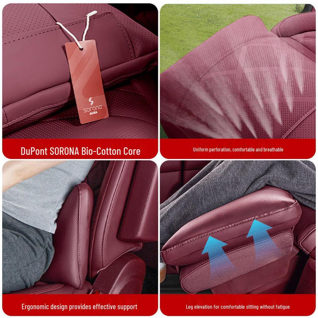 Lantu Taishan Leather Leg Rest Protective Cover & Heightening Waist Pillow
