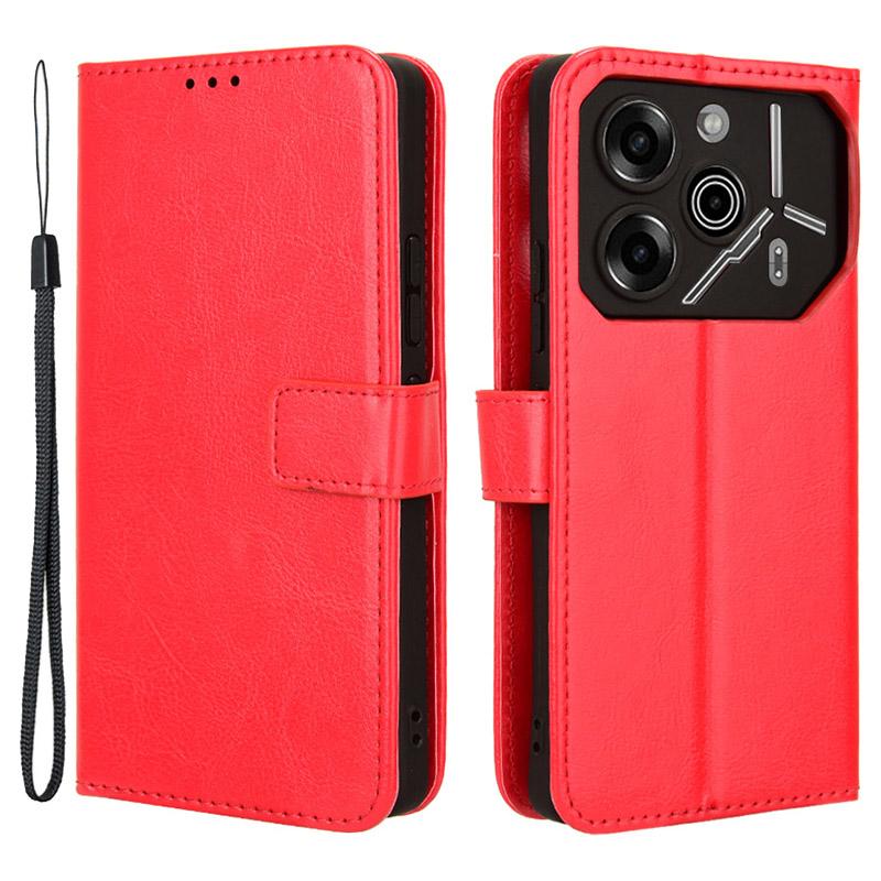 For TECNO Pova 6 Pro 5G LI9 Case Crazy Horse Texture Wallet Leather Phone Cover