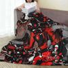 Skibidi Toilet Speakerman Fleece Throw Blanket Funny Humor Cartoon Blanket for Home Bed Super Soft Plush Thin Quilt Portable