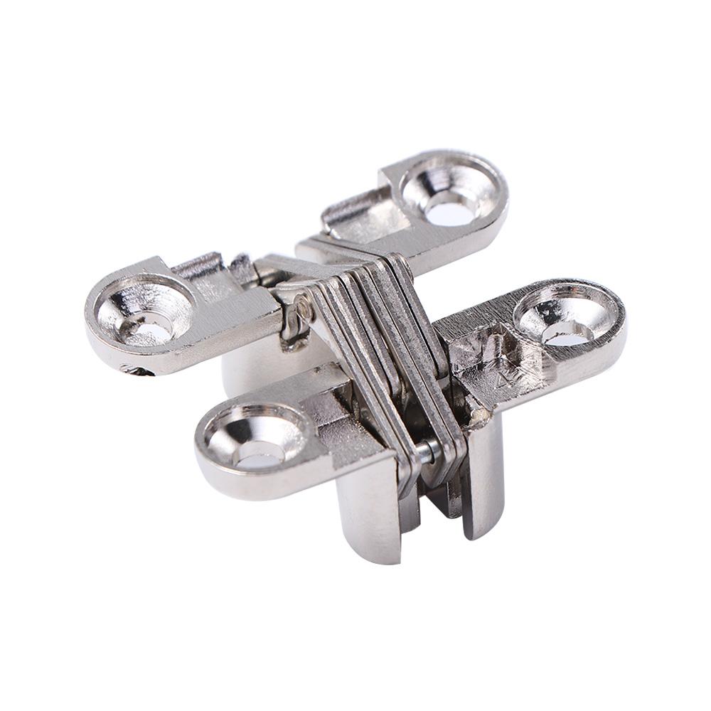 For Cabinet Cupboard Wooden Box Oncealed Furniture Cross Hinge Door Hinge Hardware Hardware Tool