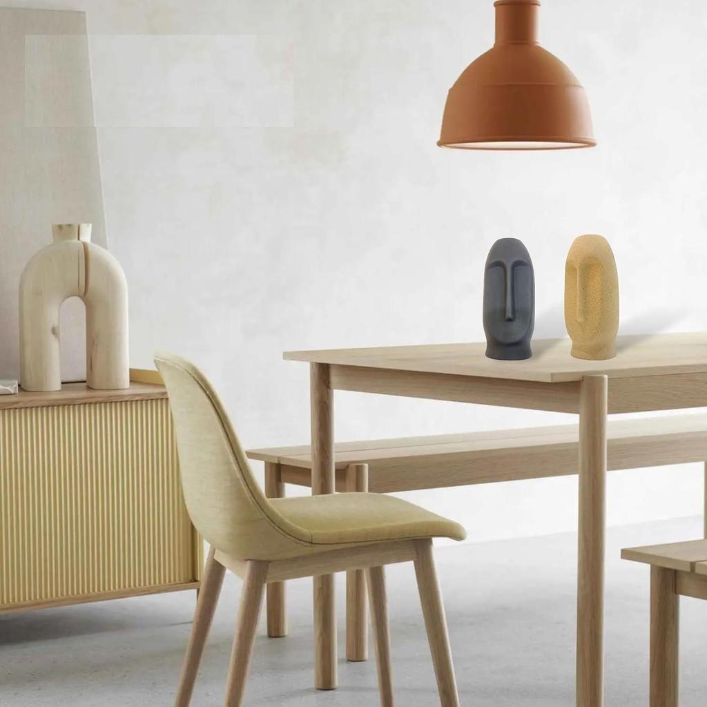 Moderní dekorativní keramická váza na obličej pro domácí dekoraci | Stolní dekorace | Kuchyň | Kancelář nebo obývací pokojKeramická váza na květiny