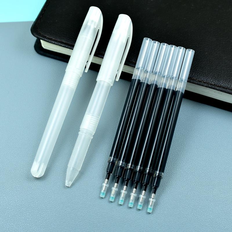 Náplně do jumbo gelových per - Černá a červená, Silný hrot, Velká kapacita (0,5, 0,7, 1,0)