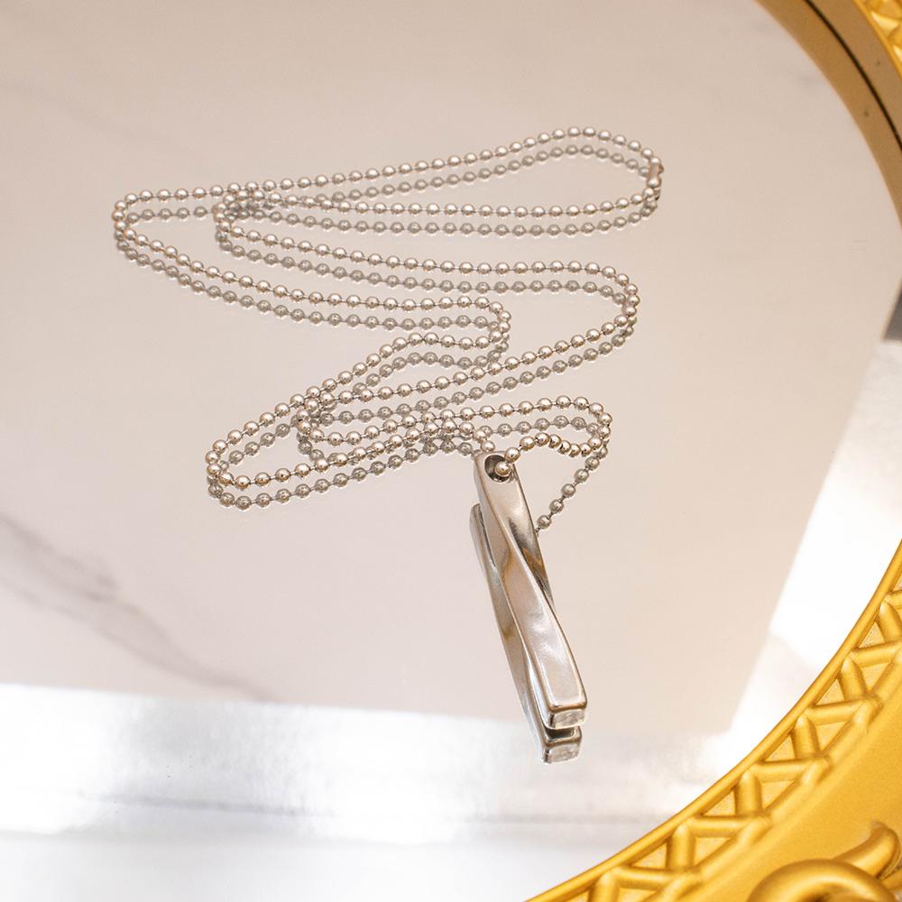 Gold Color Pendant Necklaces Stainless Steel Bead Chain Necklace Women and Men Minimalism Style Jewelry Accessories