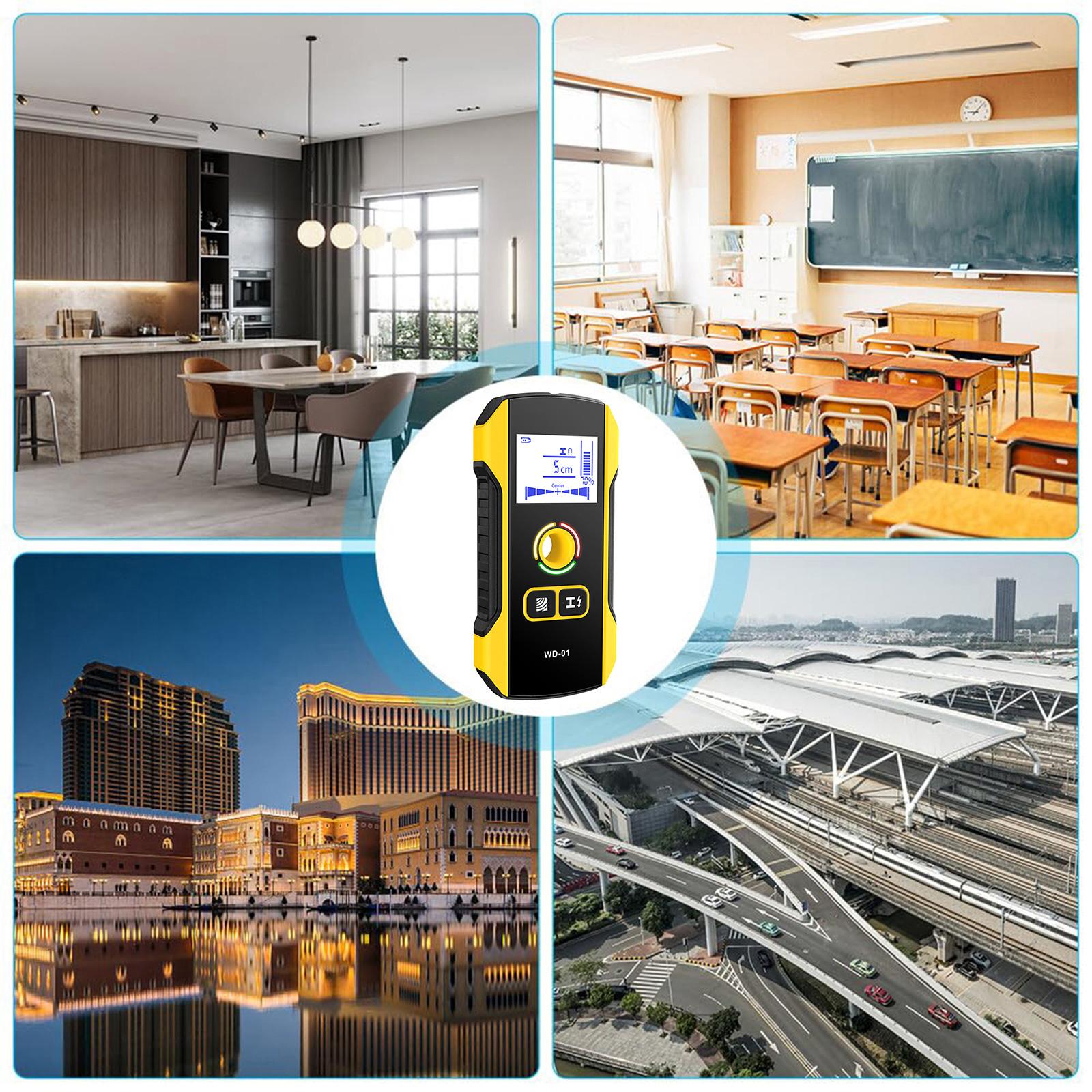 

Настенный сканер, датчик, цветной экран, электронный детектор местоположения на стене для обнаружения древесины, детектор шпилек с подсветкой