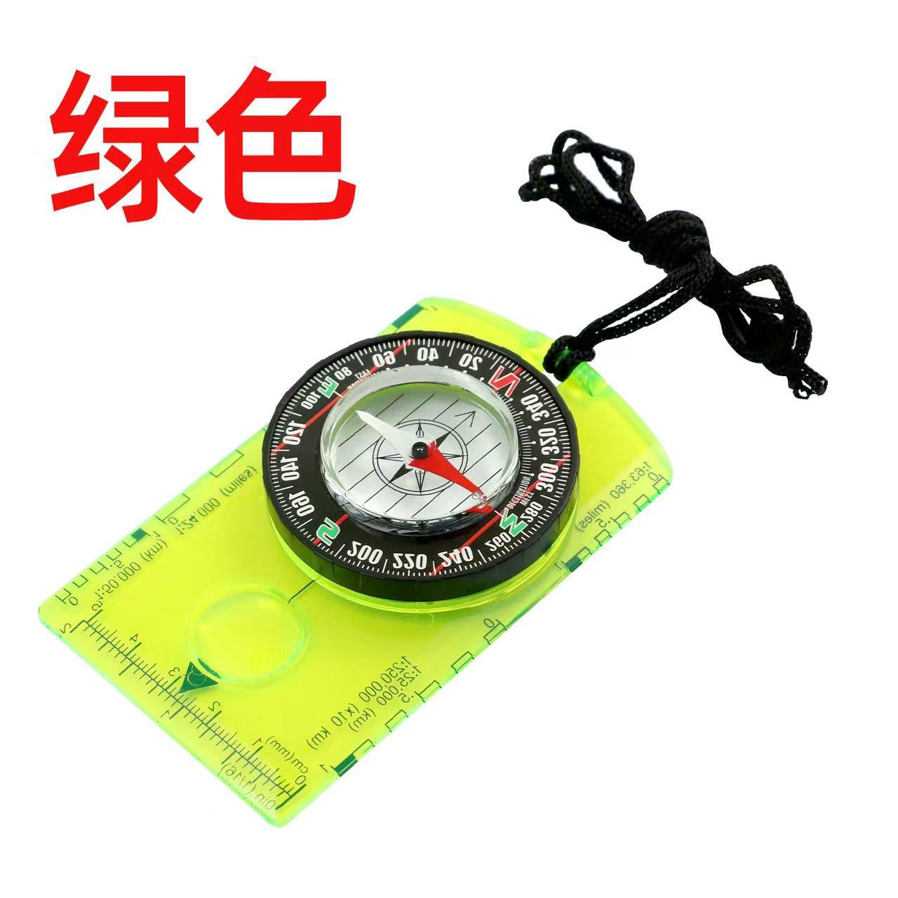 Outdoor Transparent Acrylic Scale Compass One Size зелёный