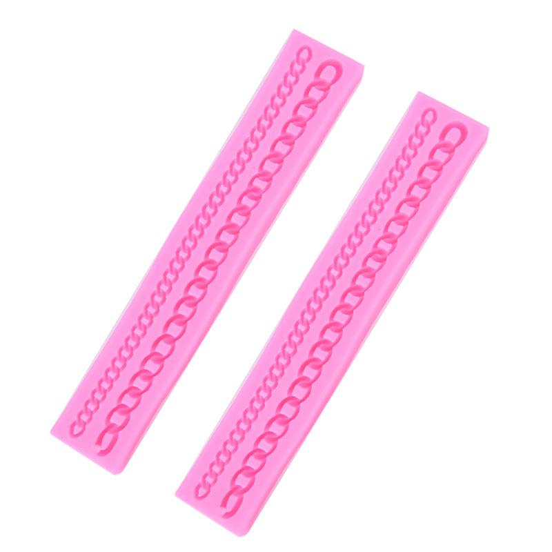 Moule Silicone Dentelle Chaîne Gâteau Chocolat Sucre Pâtisserie Goutte Collier Bricolage Travail Manuel