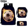 Football School Bag High Definition Waterproof Printing Multi-Functional Load Reduction Ridge Backpack