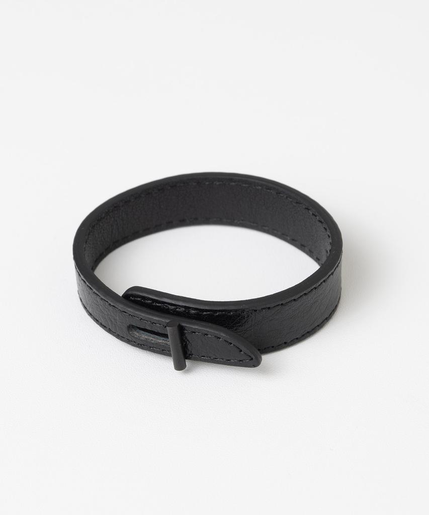 Millo Archive Chize Leather Bracelet [Black]