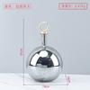Creative Electroplating Silver Ball Glass Vase Ornaments High-end Art Flower Arrangement Container Room Dining Table Floral Vase