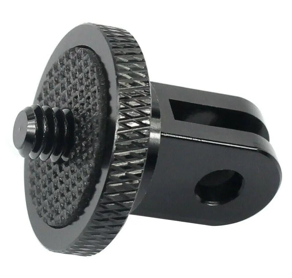 

Aluminum 1/4 Tripod Adapter for GoPro Hero 5 6 7 Session SJCAM SJ4000 Mount чёрный