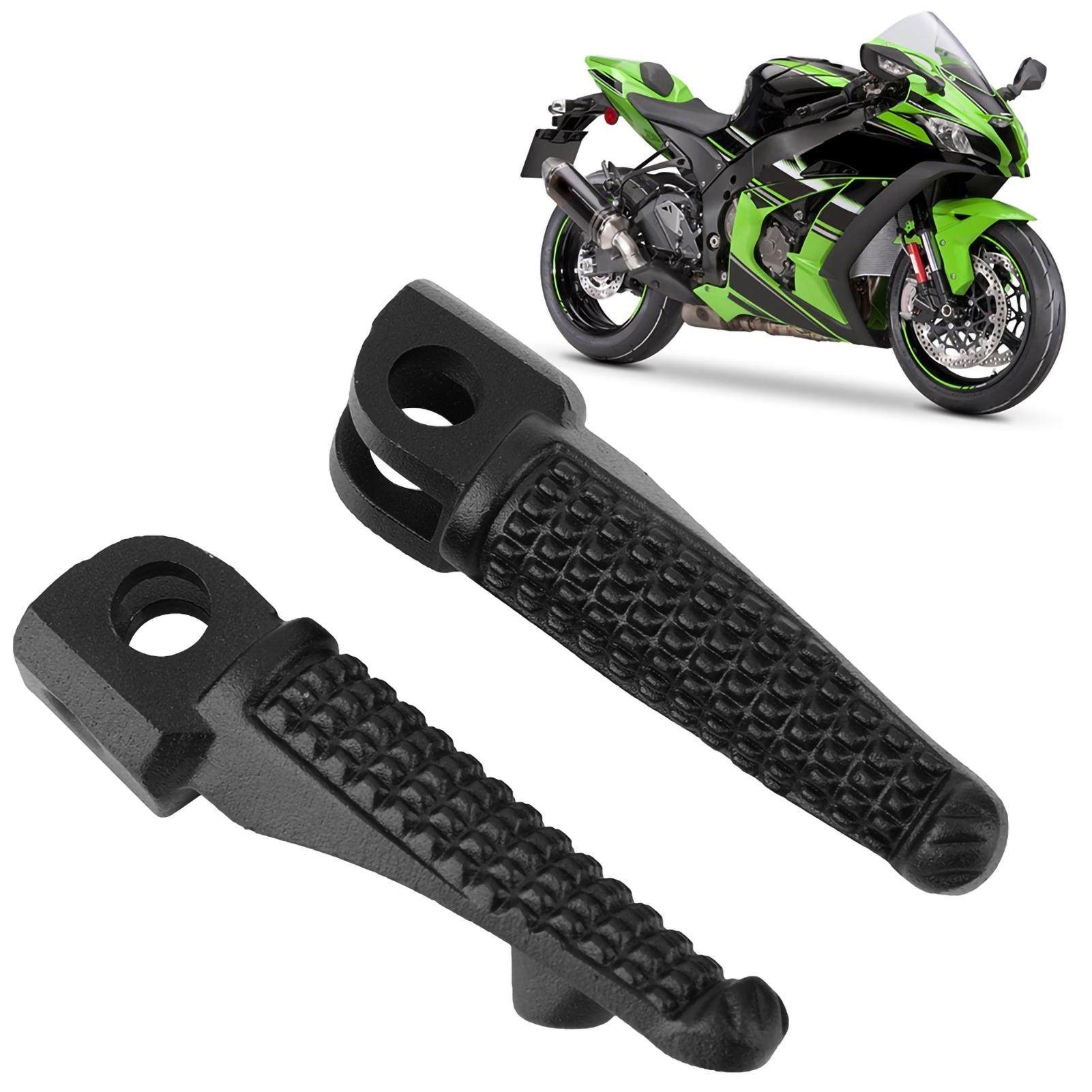 

1Pair Motorcycle Front Foot Pegs Footrest for ZX‑6R ZX‑7R ZX‑9R ZX‑10R ZX‑12R Z1000 чёрный