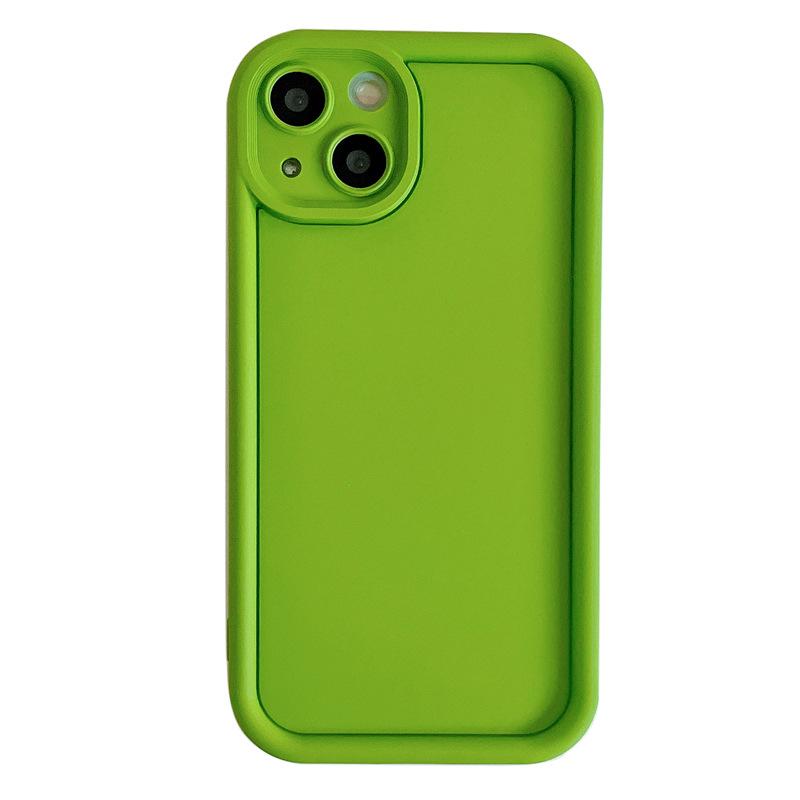 Simple solid color skin feel suitable for iphone16Promax Apple 15p mobile phone case 14 fine holes anti-drop 13 soft tpu