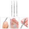 Outils Manucure Pédicure à Double Tête Rasoir Ongles d'orteils Kit Couteau Pédicure Pieds Râpe Corne Pied Lime Removeur Peau Morte Soin des Pieds