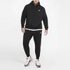 Nike Fleece Pullover Hoodie with Warm Lining Men Sportswear Tops Black BV2655-010