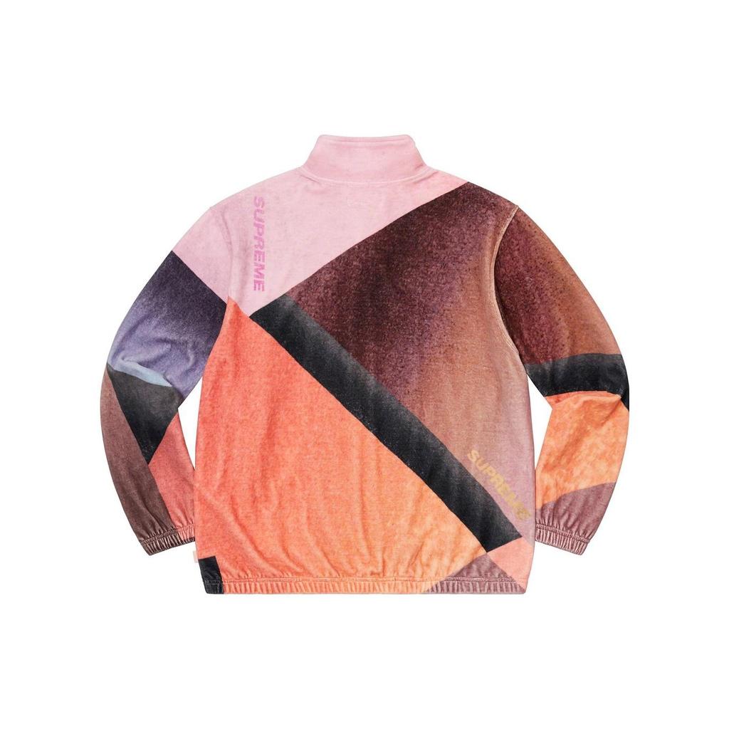 Supreme Geo Velour Track Jacket 'Black' Men's SUP-SS23-146