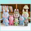 Adorable Labubu Rabbit Plush Toy For Creative Childrens Gifts And Companionship In Green And Pink Colors