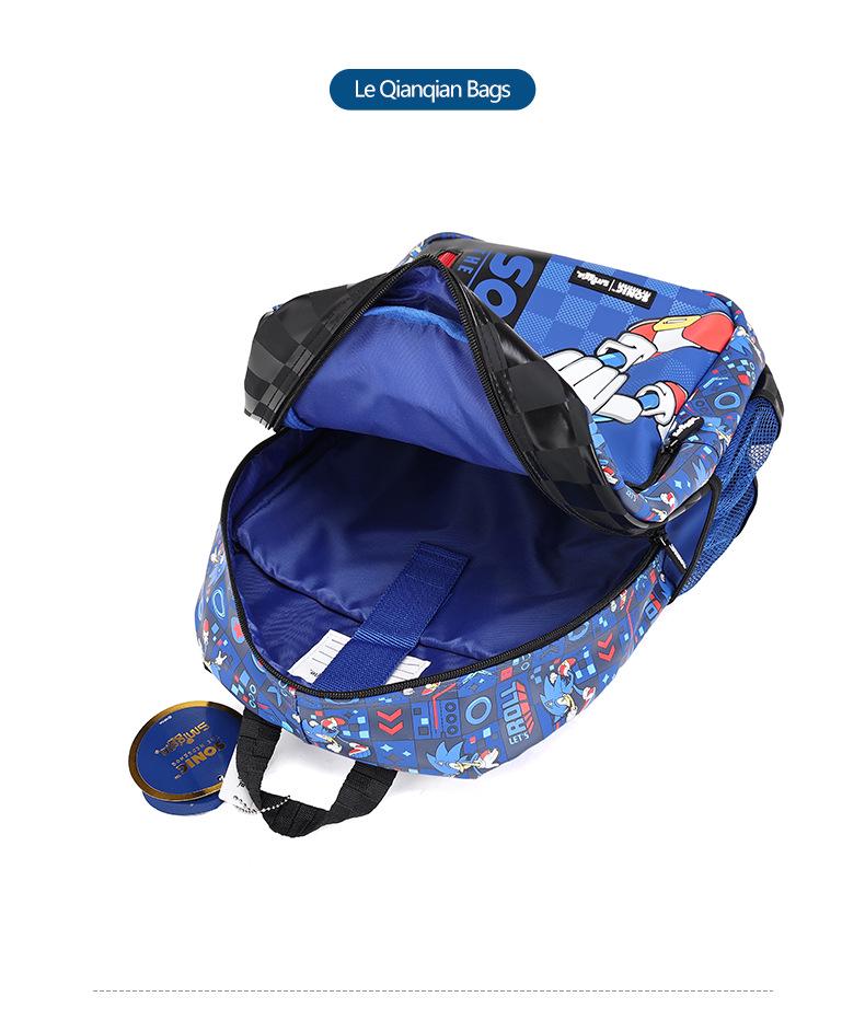 Sonic Kinder Wasserdichter Reise Rucksack: Multifunktional, Trendig, Perfekt für Ausflüge in die Jungen-Grundschule