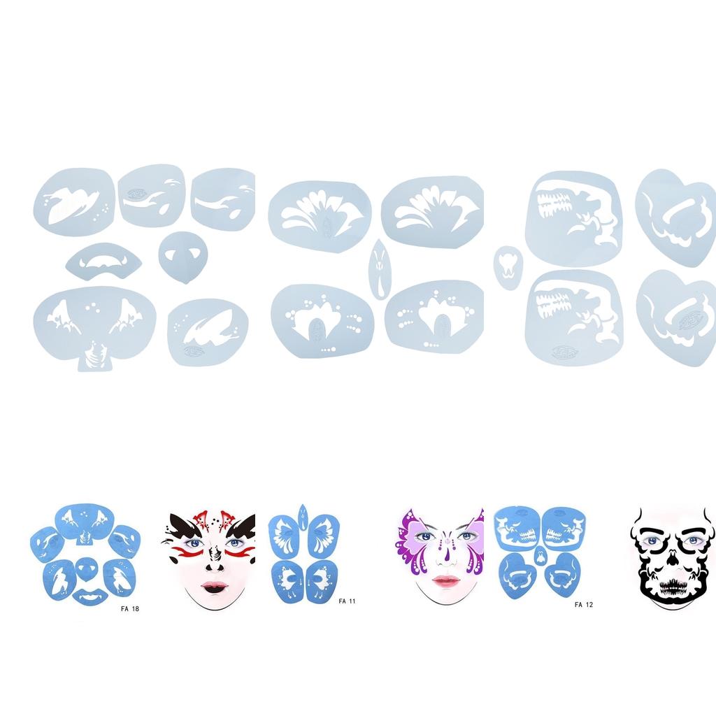 Paint Template For Halloween Festival Makeup