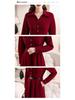 Trendy Korean Style Patchwork Waist-Cinched Mid-Length Dress for Women - 2026 Spring/Autumn