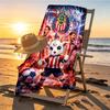 Club Deportivo Guadalajara Print Beach Towel Design, Soft, Lightweight. for Home Bathroom, Spa, Pool, Yoga, Surfing, Camping, Gift for Family, Friend