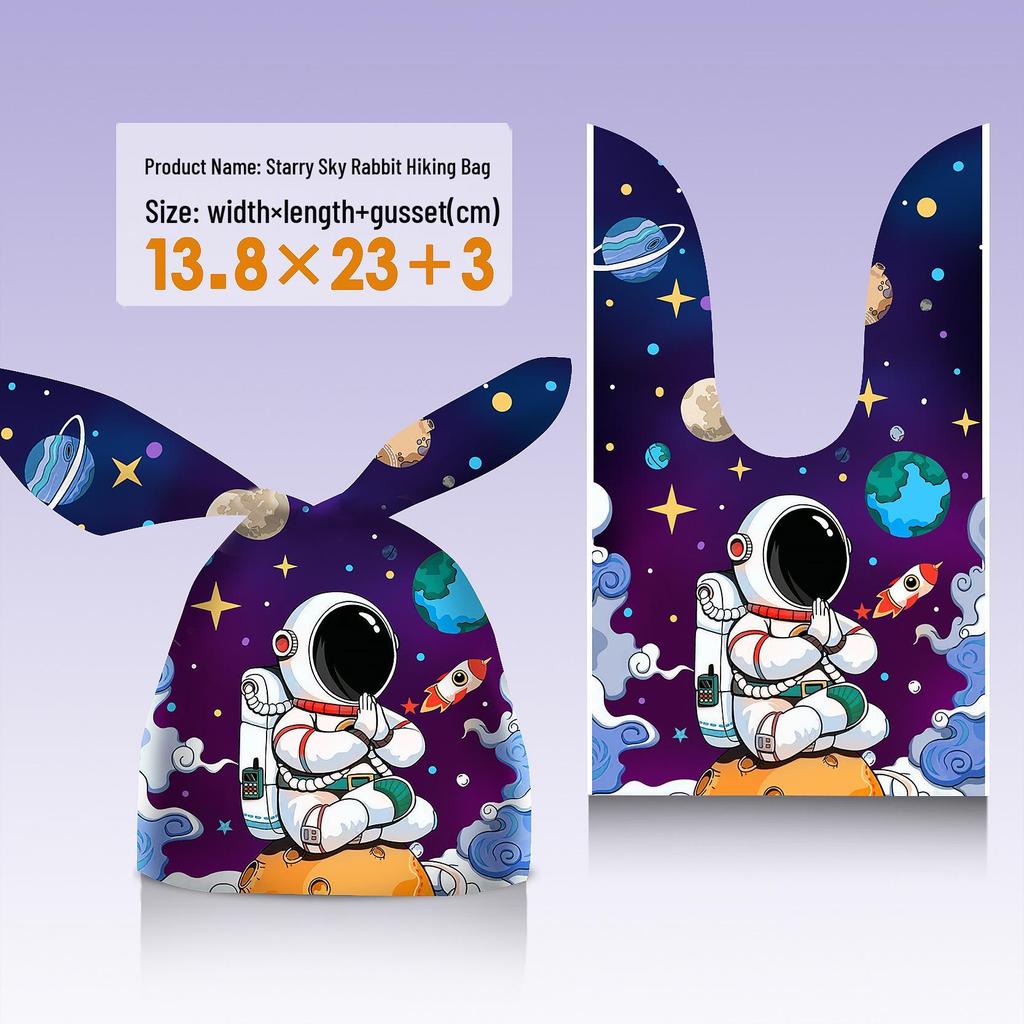 Children's Day Gift Bag: Snowflake Crisps, Snacks, Biscuits, Candy Rabbit Ear Packaging