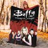 Buffy Flannel Blanket Soft Warm All-Season Throw, Design for Camping, Car Travel, Hiking Sofa, Bed, Office Perfect Gift for Parties