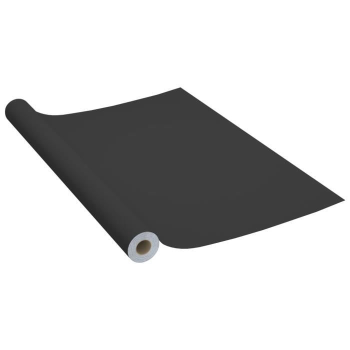 Film autoadhésif - VIDAXL - Noir - 500x90 cm - 2 pcs - PVC Imperméable