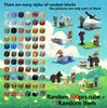 Magnetic Construction Blocks Plaything Storage Box Set Can Hold Figures Magnet Cube Pixel Style Model Baseplate Toys Kids Best Present
