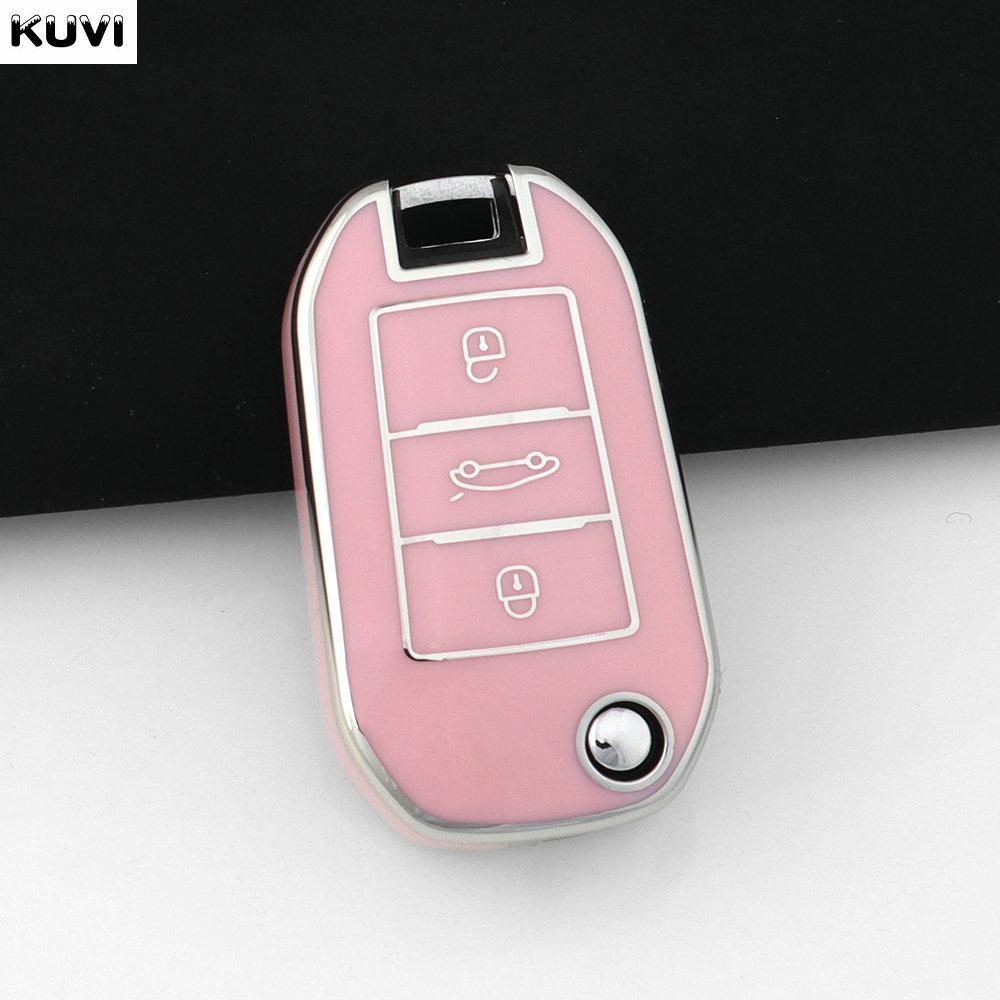 

For Peugeot 208 308 408 508 2008 3008 4008 5008 For Citroen C3 C4 Cactus C6 C8 Fashion Tpu Car Key Case Cover P3 C4 Cactus C6 C8