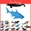 Realistic Pvc Ocean Animal Figurines Giant Shark Whale Dolphin Penguin Collection