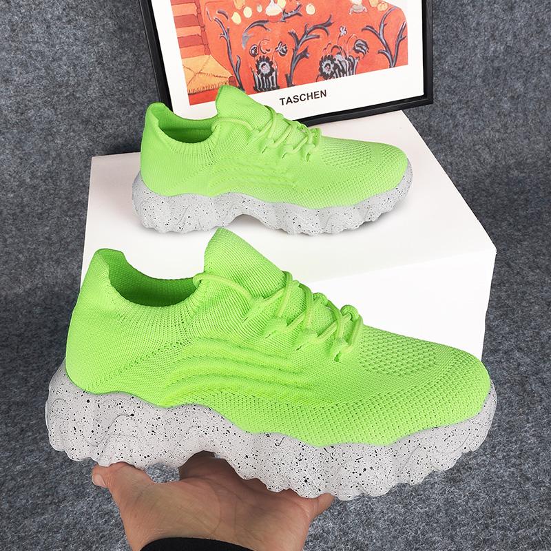 MAEDEF Women Summer Sneakers Platform Breathable Mesh Lightweight Vulcanize Shoes Comfortable Casual Sports Walking Gym Shoes