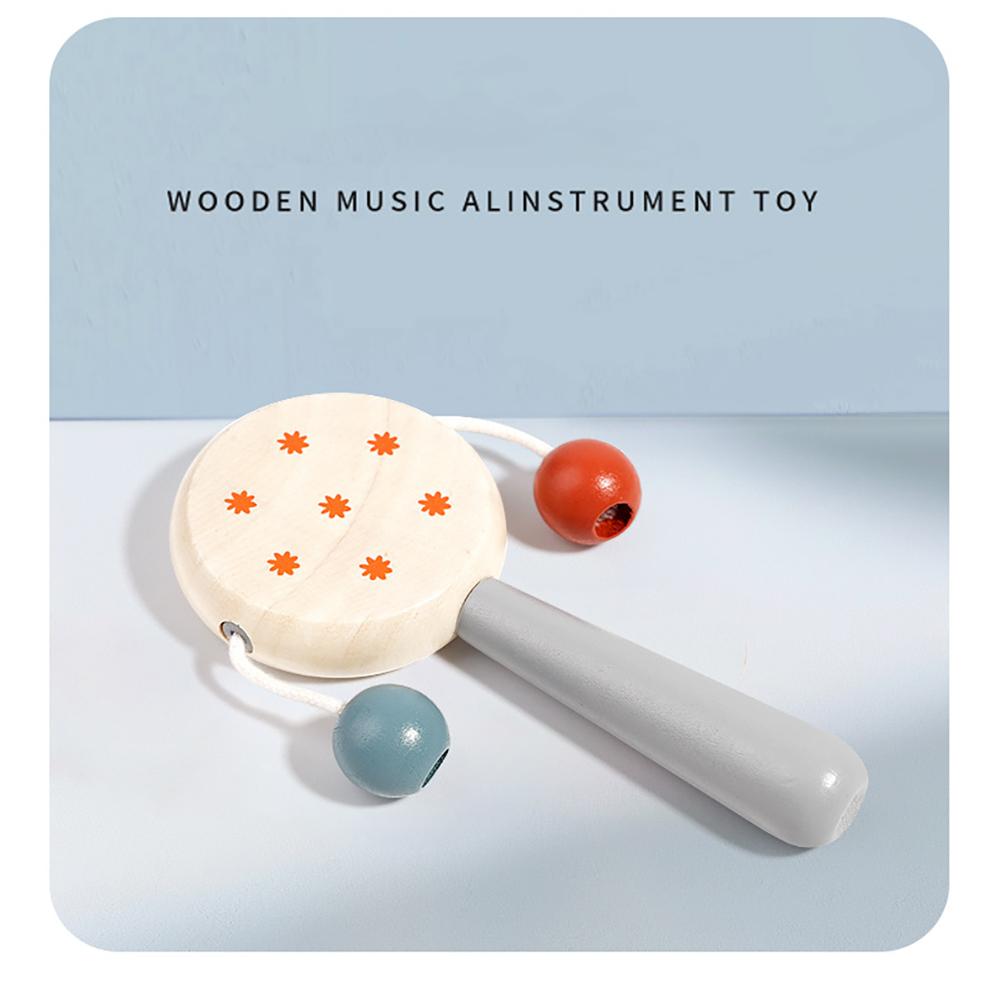 Wooden Musical Instruments for Toddlers, Montessori Musical Toy, Percussion Set with Maracas, Trumpet, Castanets, Birthday Gift