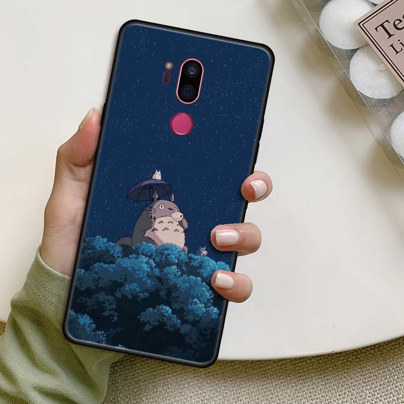 

Чехол аниме Studio Ghibli Тоторо для LG K40 K40s K41s K50 K51s K61 G7 G8 ThinQ Q51 Q61 Q60 Q70, черный силиконовый чехол для телефона G8(G8 ThinQ)