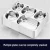 YUTAI 304 Stainless Steel Deep 5-Compartment Lunch Plate