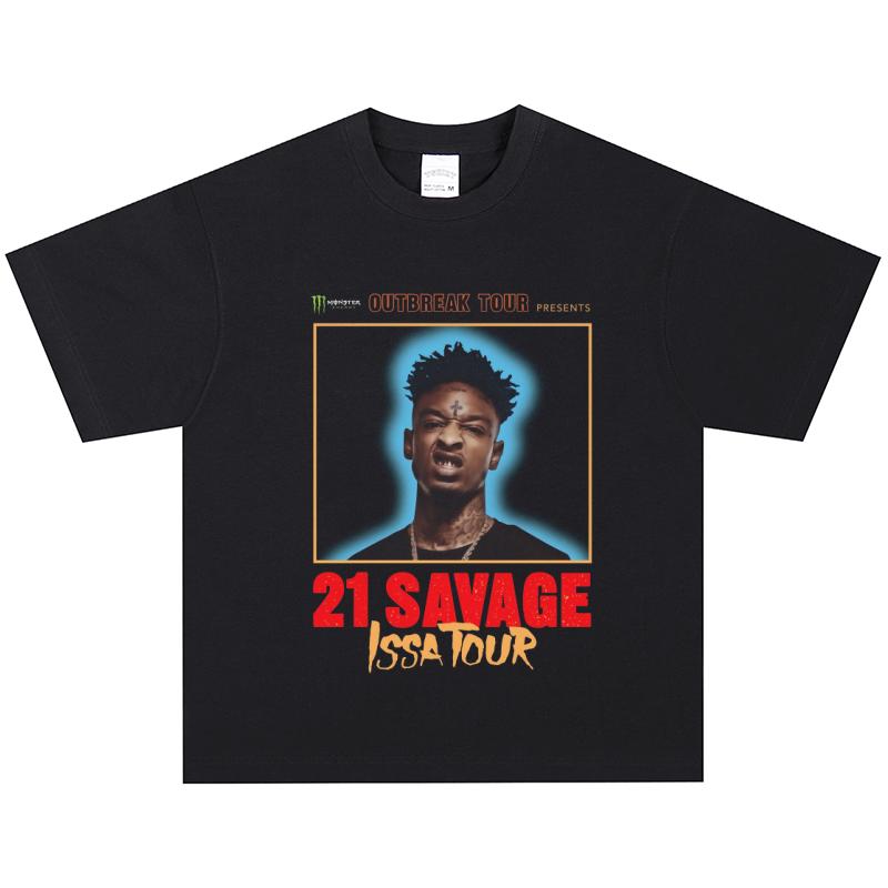 Футболка 21 Savage, Мягкая ткань, Повседневная XXL