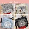 Borsa Tote in Nylon con Tasca con Zip per Ragazza Anime Studente per Uso Quotidiano