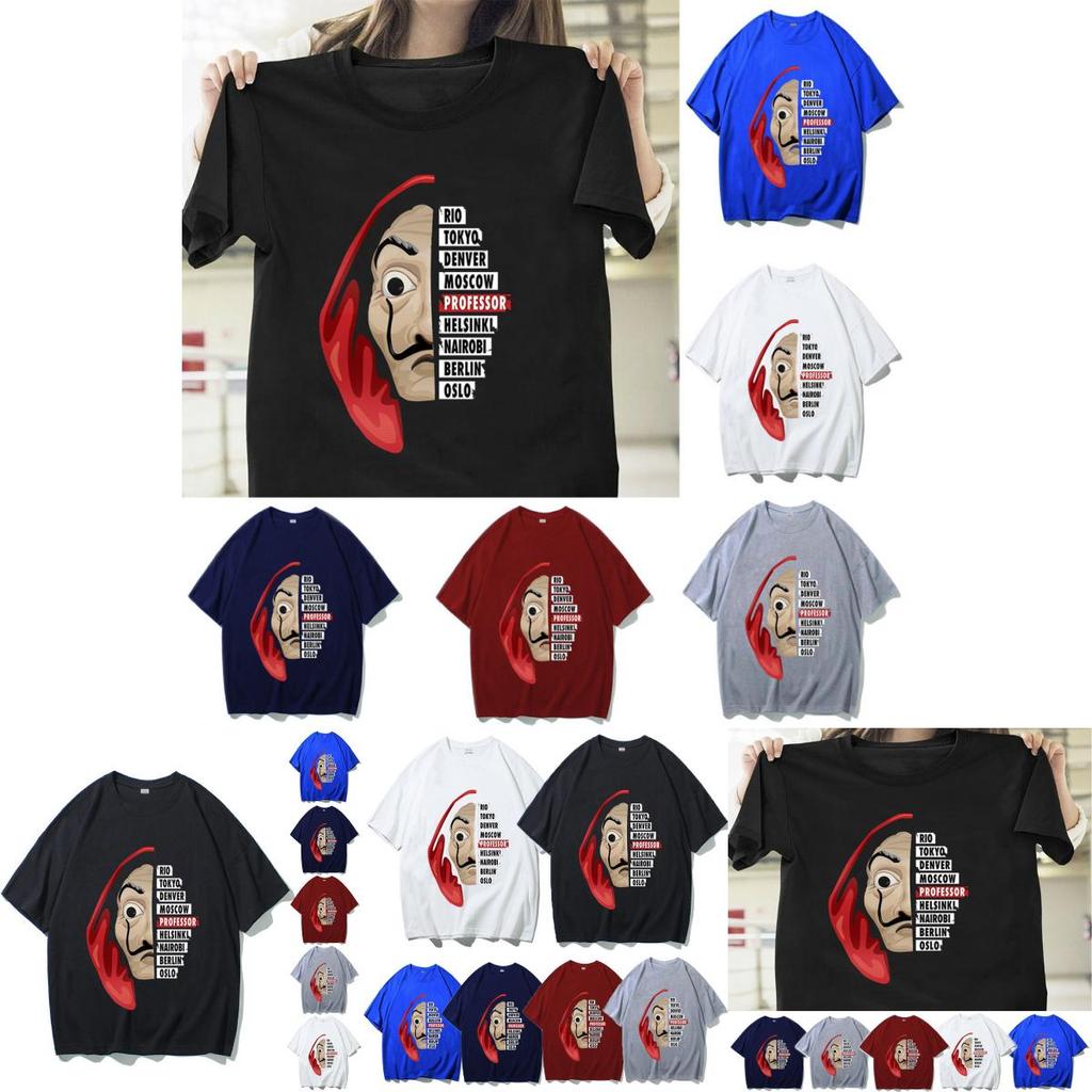 Comfortable La Casa De Papel T Shirt For Money Heist Fans Unisex Short Sleeve Top