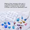 2pcs Pendant DIY Molds Earring Crystal Pendant Crafting Silicone Mould Trays Handicraft Tools