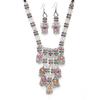 Latest Stylish Traditional Oxidised Silver Necklace Jewellery Set for Women