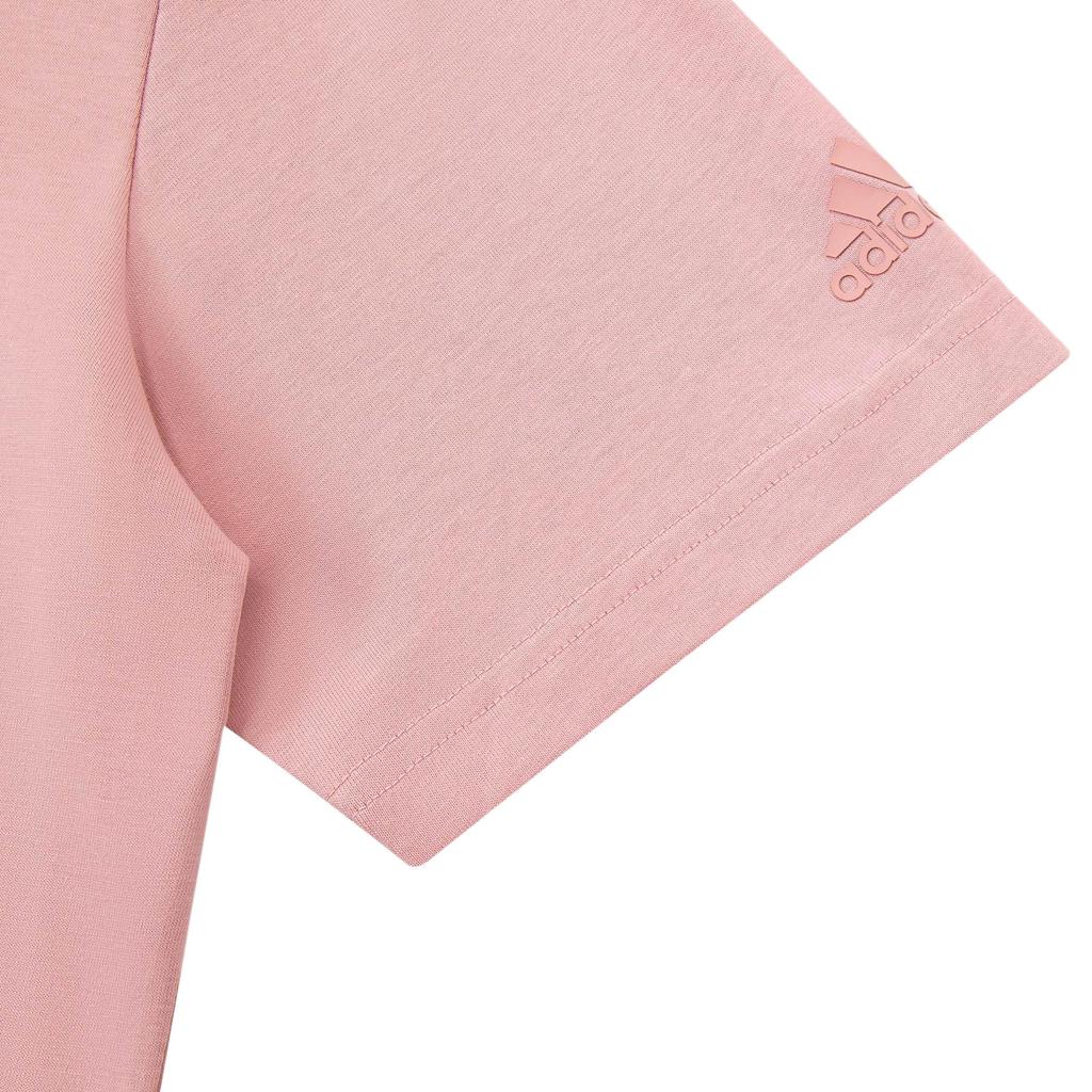 Adidas Big Linear Logo Tee Unisex Tops Miracle-Purple Pink JP1771